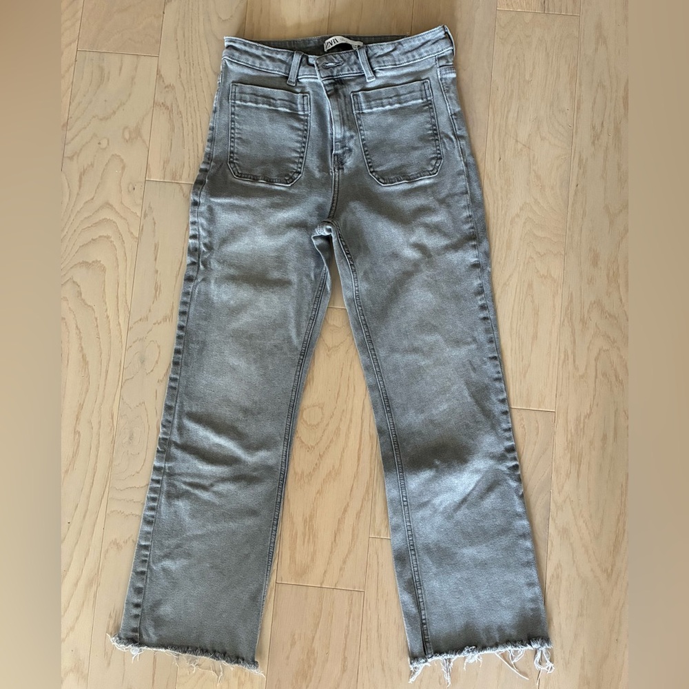 Zara Gray Denim Jeans